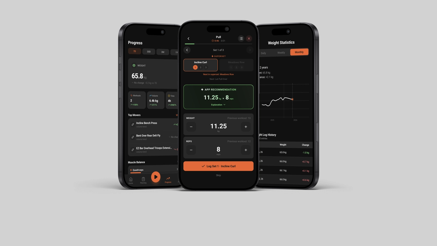 Workout App web project screenshot